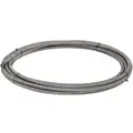 Ridgid Drain Cleaning Cable: 3/4 in Dia., 75 ft Lg., Inner Core, Coupling, 10 in Max. Pipe Dia.