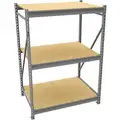 Tennsco 3 Shelf, Starter Bulk Storage Rack; 4150 lb. Shelf Weight Capacity, 36" D x 72" H x 48" W, Particle Board Decking