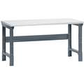 Bolted Workbench, Laminate, 36" Depth, 30-3/4" to 34-3/4" Height, 72" Width, 4000 lb. Load Capacity