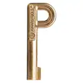 Jonard Tools P Key: Brass, Gold, Self Lock Pedestal Lock