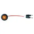 Grote Micronova Clearance Marker Lamp with Grommet, LED, Amber Round, 12 V, Hardwired, 49333