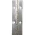 180&deg; Continuous Hinge With Holes, Stainless Steel, Door Leaf: 72" x 3/4" W