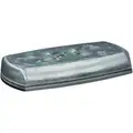 Amber Mini Light Bar, LED Lamp Type, Permanent Mounting, Number of Heads: 8