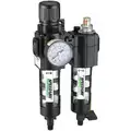 Filter/Regulator/Lubricator, 3/8" NPT, 5 to 150 psi Adjustment Range - Air Treatment
