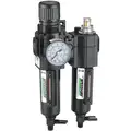 1/4" NPT Filter/Regulator/Lubricator with 5 to 150 psi Adjustment Range