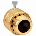 Vacuum Breaker: 3/4 in Size, GHT Connection, Brass, 1 3/8 in Wd