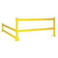Safety Yellow, Steel, Guard Rail, Lift Out Guard Rail Mounting Style, 5 ft 9" Overall Length