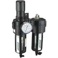 3/4" NPT Filter/Regulator/Lubricator with 5 to 150 psi Adjustment Range