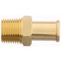 Beaded Hose Fitting: For 5/8 in Hose I.D., 5/8 in x 1/2 in Fitting Size, Hose Barb x NPT, Rigid
