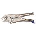 Irwin Vise-Grip Locking Plier: Curved, Quick Release, 1-1/8" Max Jaw Opening, 5"Overall Lg, 7/8" Jaw Lg