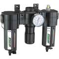 1/2" NPT Filter/Regulator/Lubricator with 5 to 150 psi Adjustment Range