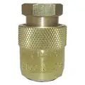Haltec Standard Bore Screw-on Chuck: 0 to 300 psi, Brass, 4 in, 1/4" FNPT Thread Size