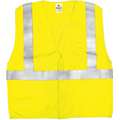 Ml Kishigo Yellow/Green with Silver Stripe Arc Flash Vest, ANSI 2, Hook-and-Loop Closure, XL