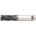 Square End Mill, 1/4" Milling Diameter, Number of Flutes: 4, 3/4" Length of Cut, TiAlN, HP400