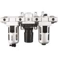 Filter/Regulator/Lubricator, 3/8" NPT, 7 to 145 psi Adjustment Range - Air Treatment