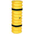 High Density Polyethylene Column Protector for 4" to 6", Round or Square Column, Yellow