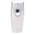 Timemist Metered Air Freshener Dispenser, 3000 cu. ft. Coverage, Aerosol Canister Refill Type, White