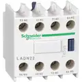 Schneider Electric IEC Auxiliary Contact Block, 10 Amps, Standard Type, Front Mounting