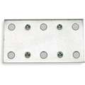 2-1/2" x 1-2/5" Steel Mending Plate with Zinc Finish
