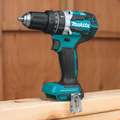 Makita Cordless Hammer Drill/Driver, 18 VDC, 1/2" Chuck Size, 0 to 7500/0 to 30,000 Blows per Minute