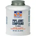 Permatex Pipe Joint Compound: 16 oz., Bottle, Polymerized Vegetable Oil, Black