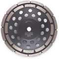 Husqvarna 7" Double Row Segment Cup Grinding Wheel, 5/8"-11 Arbor, 8600 RPM, Segments: 12 Outer Row, 12 I