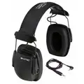 Howard Leight By Honeywell Over-the-Head Electronic Ear Muffs, 25 dB Noise Reduction Rating NRR, Dielectric No, Black