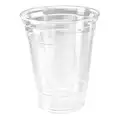 Dart Disposable Cold Cup: Plastic, Uncoated/Unlined, 16 oz Capacity, Patternless, Clear, 1,000 PK