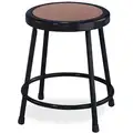 NPS Round Stool with 18" Seat Height Range and 300 lb. Weight Capacity, Black