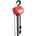 Manual Chain Hoist, 4000 lb. Load Capacity, 10 ft. Hoist Lift, 1-17/64" Hook Opening