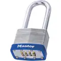 Master Lock Combination Padlock: Scrolling Combo Padlocks, 2 in to 4 in, 1/2 in to 1 in, Resettable, MASTER LOCK