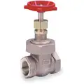 Milwaukee Valve Class 300 FNPT Gate Valve, Inlet to Outlet Length: 3", Pipe Size: 1", Max. Fluid Temp.: 550&deg;F