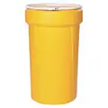 55 Gal. Yellow Polyethylene Open Head Transport Drum
