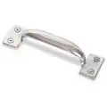 Steel Pull Handle with Polished Zinc Finish, Silver; Hardware Included