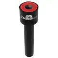 Counteract Stud Brush: 7 3/4 in Overall Lg, Aluminum, Red