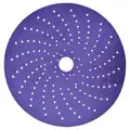 3M Cubitron II 6" Sanding Disc, 320 Grit, Precision Shaped Ceramic Grain, Purple