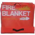 Fire Blanket Vinyl Tote, Case Color Neon Orange, 14-1/2 x16-1/2 x 4-3/4" Case Size