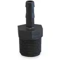 Barbed Hose Fitting: For 1 1/4 in Hose I.D., Hose Barb x NPT, 1-1/4 in x 1 in Fitting Size