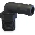 Barbed Hose Fitting: For 1/4 in Hose I.D., Hose Barb x NPT, 1/4 in x 1/4 in Fitting Size, Hex