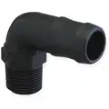 Polypropylene Elbow, 90 with 90 Elbow Fitting Style, 1/4" Thread Size