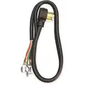 6 ft. Dryer Power Cord with SRDT NEC Cord Designation, 10/4 Gauge/Conductor, and 30 Max. Amps