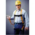 Fall Protection Kit Harness, 6 Ft.. Shock Absrb Lnyrd, Leg Strp