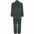 Vf Workwear Coverall, L, 65% Polyester/35% Cotton, Twill, Gray, Men's, Zipper