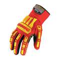 Kong Mechanics Gloves: M ( 8 ), Riggers Glove, Synthetic Leather with Silicone Grip, Palm Side, 1 PR