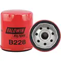 Spin-On Oil Filter, Length: 3-1/2", Outside Dia.: 3", Micron Rating: 23, Manufacturer Number: B228