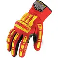 Kong Mechanics Gloves: XL ( 10 ), Riggers Glove, Synthetic Leather with Silicone Grip, Unlined, 1 PR