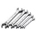 Sk Professional Tools Flare Nut Wrench Set, Alloy Steel, Chrome, Range of Head Sizes 1/4" to 7/8"