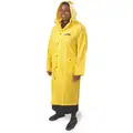 Condor Yellow, Rain Coat with Detachable Hood, 4XL, PVC, Unisex, Hood Style Detachable