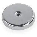 Round Base Magnet, 4 lb. Max. Pull, 1.21" Width, 0.171" Thickness