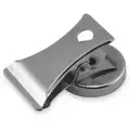 1 in. Chrome Plated Ceramic Magnet Magnetic Clip, Chrome Plated, 2 PK